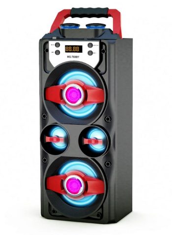 Głośnik boombox bluetooth karaoke podświetlany